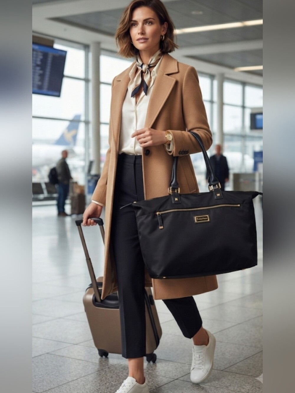 Calvin Klein Black Travel Tote Bag/Weekender Bag - Sleek Everyday Carry
